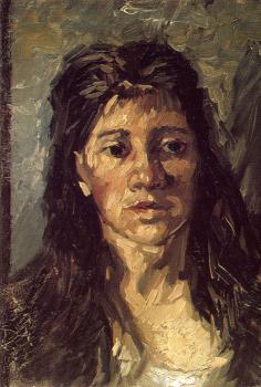 Vincent Van Gogh : Head of a Woman with Her Hair Loose